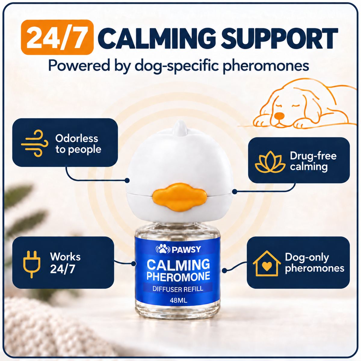 Pawsy® Dogs Calming Diffuser Kit